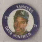 DAVE WINFIELD 1984 7/11 Slurpee Pog / Disk #7 of 24.  YANKEES