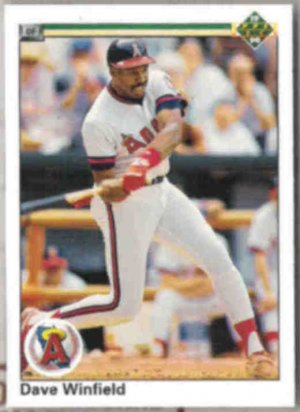 DAVE WINFIELD 1990 Upper Deck #745.  ANGELS