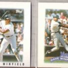 DAVE WINFIELD 1986 + 1989 Topps Minis.  YANKEES