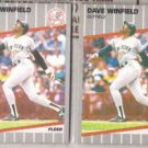 DAVE WINFIELD (2) 1989 Fleer #274.  YANKEES
