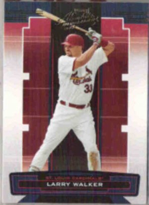 LARRY WALKER 2005 Playoff Absolute #76.  CARDS