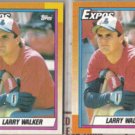 LARRY WALKER (2) 1990 Topps Rookie #757.  EXPOS
