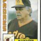 DICK WILLIAMS 1984 Topps #742.  PADRES