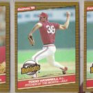 TODD WORRELL (3) 1986 Donruss Highlights.  CARDS