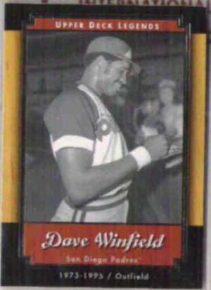 DAVE WINFIELD 2001 Upper Deck Legends #78.  PADRES