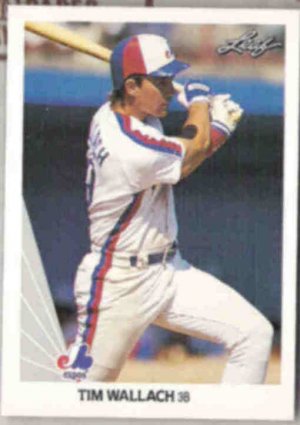 TIM WALLACH 1990 Leaf #80.  EXPOS