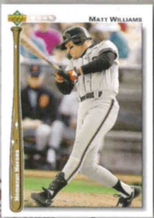 MATT WILLIAMS 1992 Upper Deck HR Heores Ins.  GIANTS