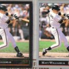 MATT WILLIAMS 1992 Leaf Black GOLD Ins. w/ sister.  GIANTS