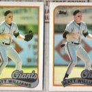 MATT WILLIAMS (2) 1989 Topps #628.  GIANTS