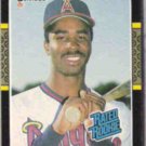 DEVON WHITE 1987 Donruss Rated Rookie #38.  ANGELS