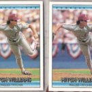MITCH WILLIAMS (2) 1992 Donruss #353.  PHILLIES