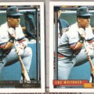 LOU WHITAKER 1992 Topps GOLD Winner w/ sister.  TIGERS