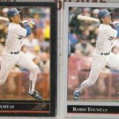 ROBIN YOUNT 1992 Leaf Black GOLD Ins. w/ sister.  BREWERS