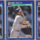 ROBIN YOUNT (3) 1991 Score #525.  BREWERS