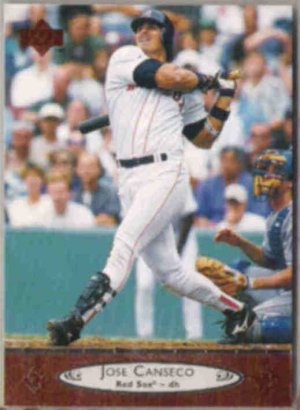 JOSE CANSECO 1996 Upper Deck #285.  RED SOX