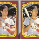 ALAN TRAMMELL (2) 1986 Fleer Star Stickers.  TIGERS