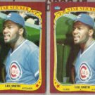 LEE SMITH (2) 1986 Fleer Star Stickers.  CUBS