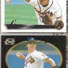GREG MADDUX 1995 + 1996 Pinnacle.  BRAVES