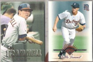 ALAN TRAMMELL 1997 Fleer + Bubba 1997 Leaf RC.  TIGERS