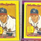 WARREN SPAHN 1989 Donruss mini Puzzle + #588.  BRAVES