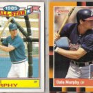 DALE MURPHY 1986 Topps AS Glossy + 1988 Donruss Best.  BRAVES