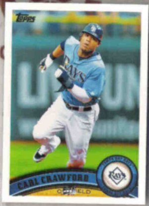 CARL CRAWFORD 2011 Topps #25.  RAYS
