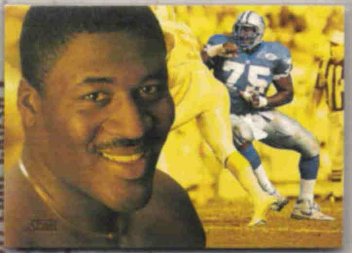 LOMAS BROWN 1992 Score Dream Team Insert #10 of 25. LIONS