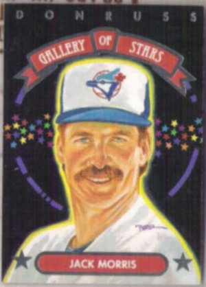 JACK MORRIS 1992 Donruss Gallery Insert #GS-3.  JAYS