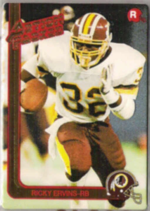 RICKY ERVINS 1991 Action Packed RC #33. REDSKINS