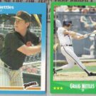 GRAIG NETTLES 1987 Fleer + 1988 Score.  PADRES / BRAVES
