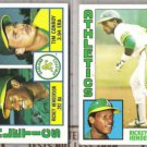 RICKEY HENDERSON (2) 1984 Topps #156 + 230.  A's