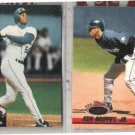 KEN GRIFFEY JR 1992 + 93 Stadium Club.  MARINERS