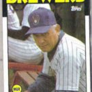 GEORGE BAMBERGER 1986 Topps #21.  BREWERS