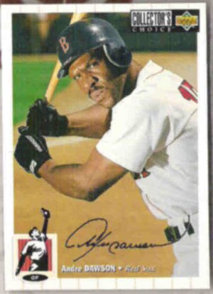 ANDRE DAWSON 1994 UD CC Silver Signature Insert #412.  RED SOX
