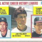 JIM PALMER 1984 Topps Leaders #715 w/ Sutton, John.  ORIOLES