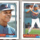 FELIPE + MOISES ALOU 1992 Topps Traded.  EXPOS