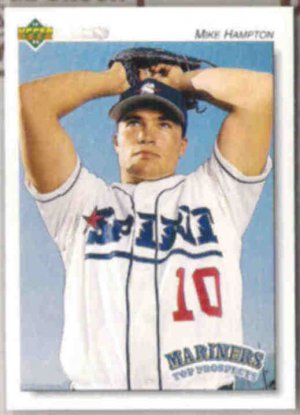 MIKE HAMPTON 1992 Upper Deck Prospect #252.  MARINERS
