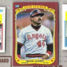 REGGIE JACKSON (3) Cards w/ 1984 Topps, 1986 Fleer Sticker.  ANGELS