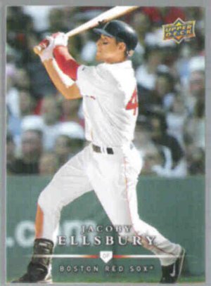 JACOBY ELLSBURY 2008 Upper Deck Update #320.  RED SOX