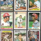 (9) Card HOF / Star Lot w/ Mussina RC, 1984 Carew, 1989 Ripken, 1976 - Sharp