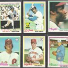 1978 Topps Baseball (6) Card HOF / Star Lot.