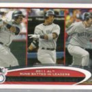 CANO / GRANDERSON / GONZALEZ 2012 Topps #33.  Leaders