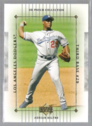 ADRIAN BELTRE 2003 UD Patch Collection #52.  DODGERS