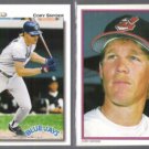 CORY SNYDER 1989 Topps AS Glossy + 1992 UD.  INDIANS