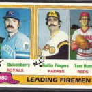 ROLLIE FINGERS 1981 Topps Leaders #8.  SD