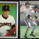 MATT WILLIAMS 1988 Topps #372 + 1993 Flair #148.  GIANTS