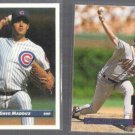 GREG MADDUX 1993 Donruss #608 + 1994 Donruss #380.  BRAVES