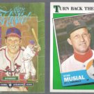 STAN MUSIAL Donurss Mini Puzzle + 1988 Topps TBTC.  CARDS