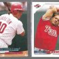 DARREN DAULTON 1993 Ultra #86 + 1996 Score #12.  PHILLIES