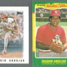 JUAQUIN ANDUJAR 1986 Topps mini #58 + Fleer LE #2 of 44.  CARDS